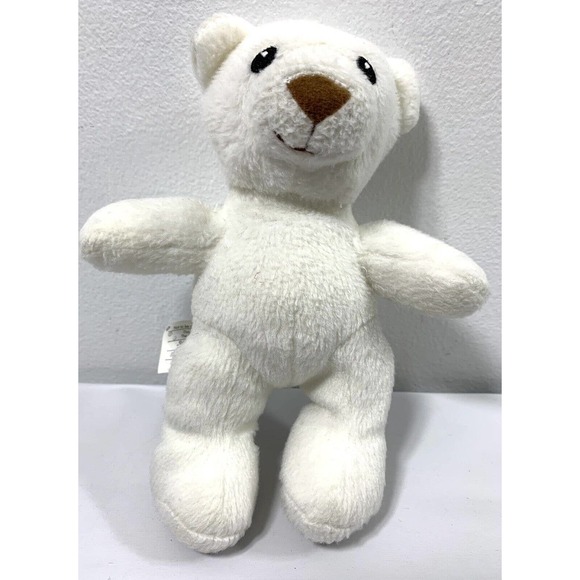 2006 Lil Luvables White Bear Spin Master Toy Teddy Fluffy Factory Hide Pocket - Picture 2 of 12